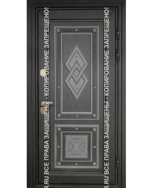 Железная дверь трехконтурная МДФ/МДФ 3099 Железная дверь трехконтурная МДФ/МДФ 3099