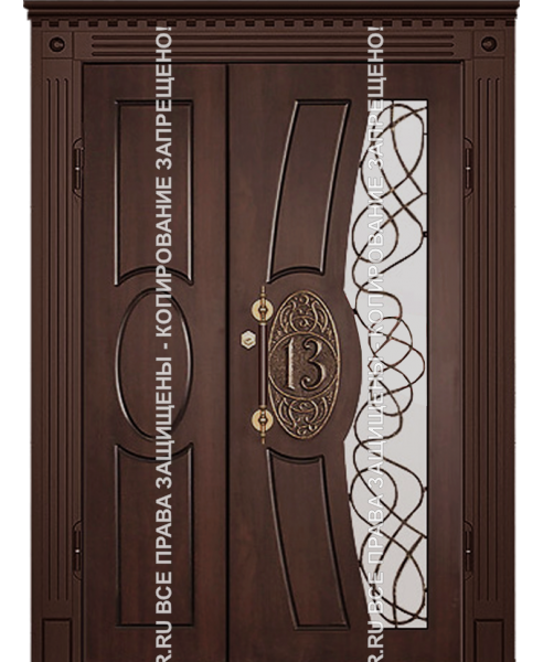 Дверь металлическая уличная входная МДФ 2051 Дверь металлическая уличная входная МДФ 2051