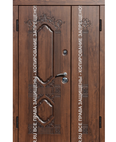 Стальная двустворчатая дверь МДФ/МДФ 3088 Стальная двустворчатая дверь МДФ/МДФ 3088