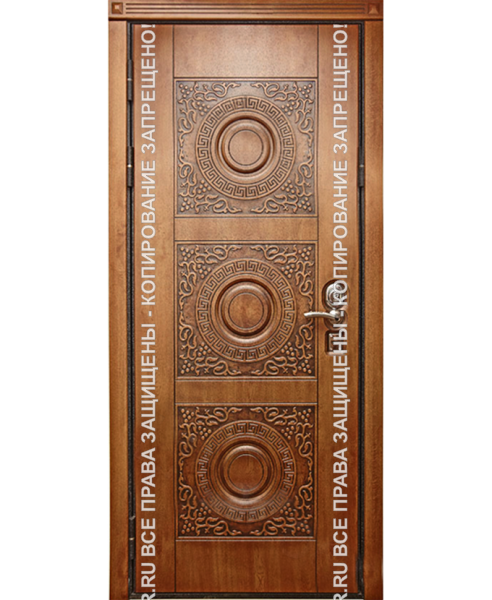 Дверь металлическая частного дома МДФ/МДФ 3054 Дверь металлическая частного дома МДФ/МДФ 3054